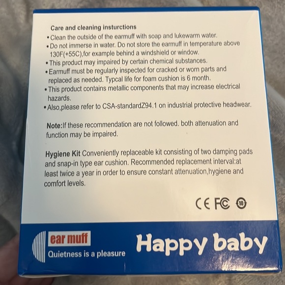 Happy Baby Ear Muffs New in Box Blue - Picture 2 of 4